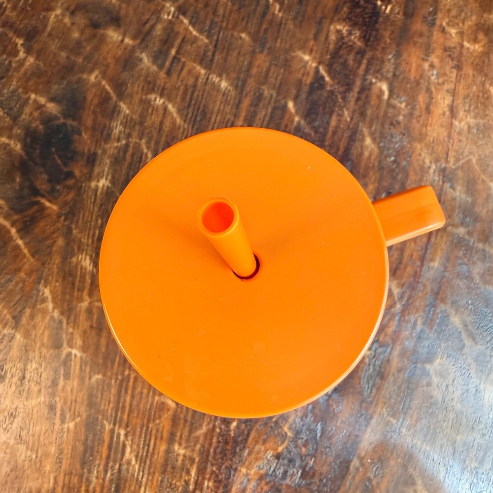 Orange Halloween Jack-O-Lantern Pumpkin Embossed Tumbler Handle and Straw NEW - Picture 3 of 6